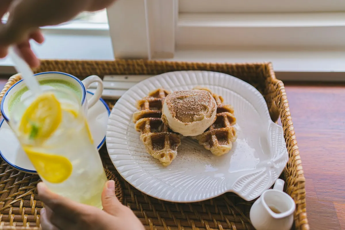 Waffle Piña Colada